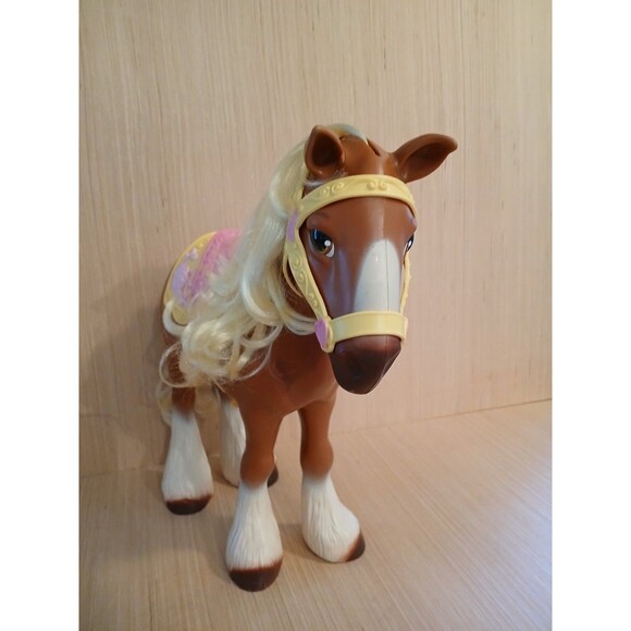 Disney Beauty and the Beast Phillipe Bell's Horse Toy Vintage 1990 Large 13.5" - Picture 5 of 13